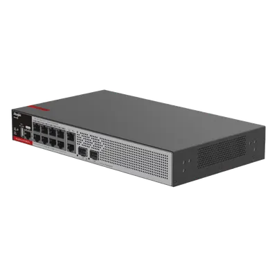 Switch PoE+ Administrable L2+ / 8 Puertos PoE+ Gigabit / 2 Uplink SFP 2.5G / 125W PoE / 30Gbps / 1U