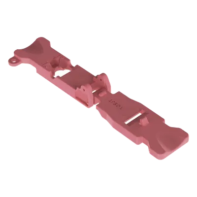 Herramienta de Terminación de Jacks / Ángulo 45° / Nylon Reforzado con Fibra de Vidrio / 2.86 x 0.63 pulgadas / Capacidad 45 Cápsulas / Color Rojo Rubí