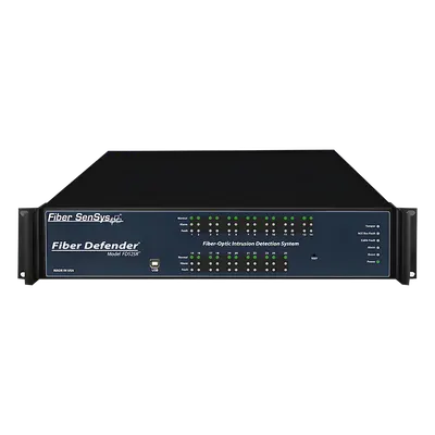 Sensor de Seguridad Perimetral por Fibra Óptica / Hasta 25 Zonas / 0 a 800 m (2,625 pies) de Protección / Rack 19" 2U