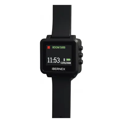 Reloj Receptor Inalámbrico de Muñeca / Display LCD a Color / Batería Recargable / Almacena 3000 Caracteres / Radiofrecuencia 433 MHz
