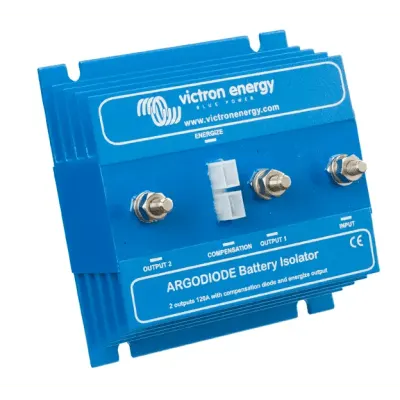 Aislador de Baterías / 80A / 2 Baterías / Caída de Tensión 0.3V-0.45V / Diodos Schottky