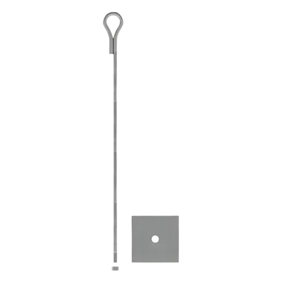 Ancla para Retenida de Muro / Varilla 5/8' / 650 mm / Galvanizado Electrolítico / 2.13 ft