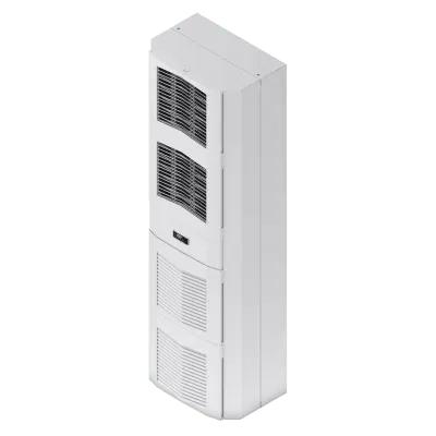 Aire Acondicionado Industrial / 4000W (13500 BTU/h) / 460V Trifásico / Montaje Múltiple Slim Fit / Acero Gris RAL 7035