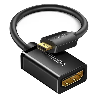 Adaptador Micro HDMI a HDMI / 18Gbps / 4K@60Hz / HDR / 3D / ARC / 22 cm (8.66 pulgadas)