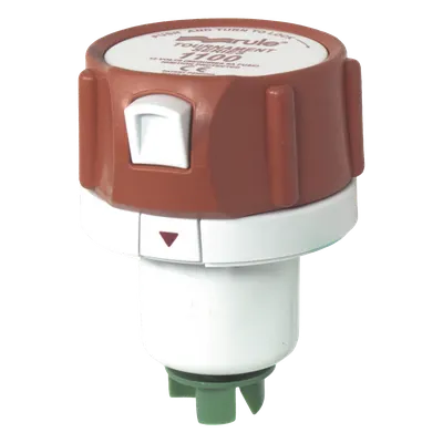 Bomba sumergible / 1100 GPH (4162 LPH) / 12V DC / 6A fusible / 0.34 kg / 3.6 ft cúbicos por hora