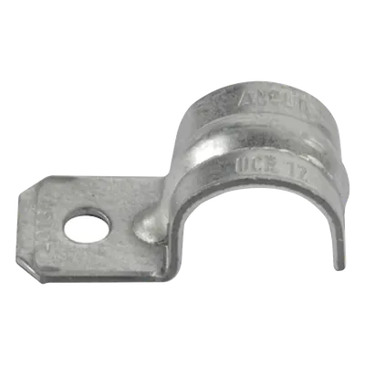 Abrazadera Tipo Uña / 1/2' (13 mm) / Acero Pregalvanizado Calibre 18 / Tubo Conduit Pared Delgada