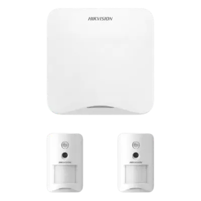 Kit de alarma inalámbrico Hikvision AXHOME con cámaras PIR y conexión GSM