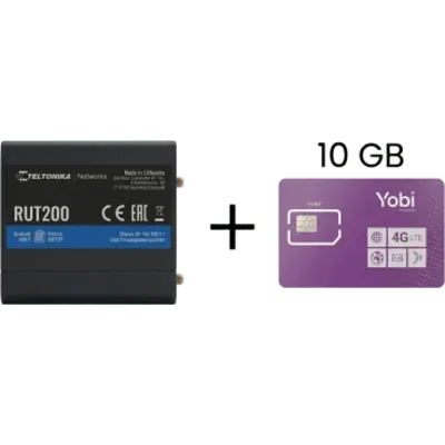Router industrial Teltonika RUT200 4G LTE con SIM IoT incluida