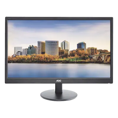 Monitor  LED de 24", Resolución 1920 x 1080 Pixeles con Entradas de Video VGA/HDMI. Panel MVA y Altavoces Integrados. Compatible VESA